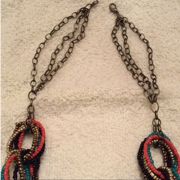 HP 🖤 NWOT Beaded Chain Link Necklace - Picture 4 of 5